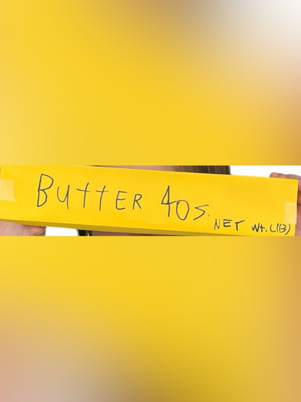 Bright Yellow Homemade Butter Squishy!